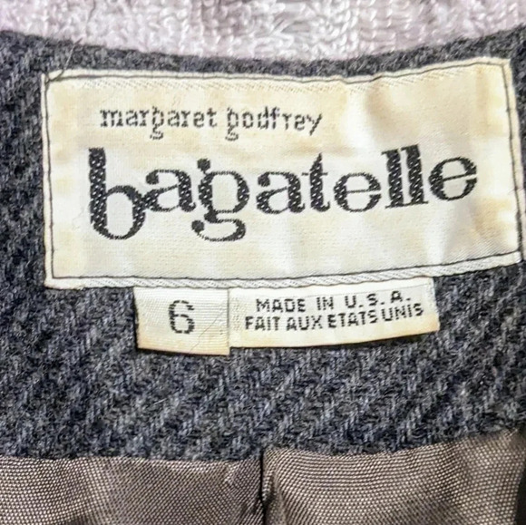 Bagatelle Houndstooth Tweed Blazer Jacket Womens Size 6 Button Front Career - Picture 4 of 6